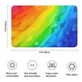 thumbnail image 3 of Rainbow Tie Dye Wave Pattern Bathroom Rugs Mat,Non Slip Microfiber Bathroom Rug,Rubber Backing,Soft Bathroom Mats for Bathroom Floor,Tub and Shower,17x27in(43x68cm), 3 of 5