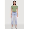 thumbnail image 3 of Womens Cropped Short Sleeve Crew Neck Tee, 3 of 5
