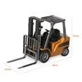 thumbnail image 2 of 1/50 Scale Yellow-Black-Grey Forklift Model with Adjustable Lifting Fork - High Simulation Static Engineering Vehicle Replica, Metal & Plastic Construction, 19cm Size, Gift Box Packaged - Ideal Kids', 2 of 6