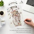thumbnail image 5 of FMSHPON Spring Bike Flower Butterfly Clipboard Hardboard Wood Nursing Clip Board and Pull for Standard A4 Letter 13x9 inches, 5 of 8