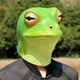 thumbnail image 5 of Divertido Disfraz De Cosplay, Tocado De Látex Para Halloween, Tocado De Rana Animal, Cubierta Facial Para Navidad, Pascua, Carnaval Noticed HA036833-00, 5 of 6