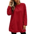 thumbnail image 6 of Enjoytime Crew Neck Sweatshirts Women Long Sleeve Casual Pullover Long Sweatshirt Trendy Fall Winter Plus Size Clothes, 6 of 8