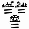 thumbnail image 4 of Letrero decorativo de jardín con silueta de escena de la Natividad, adorno de estaca para jardín. Estilo ABC, 4 of 9