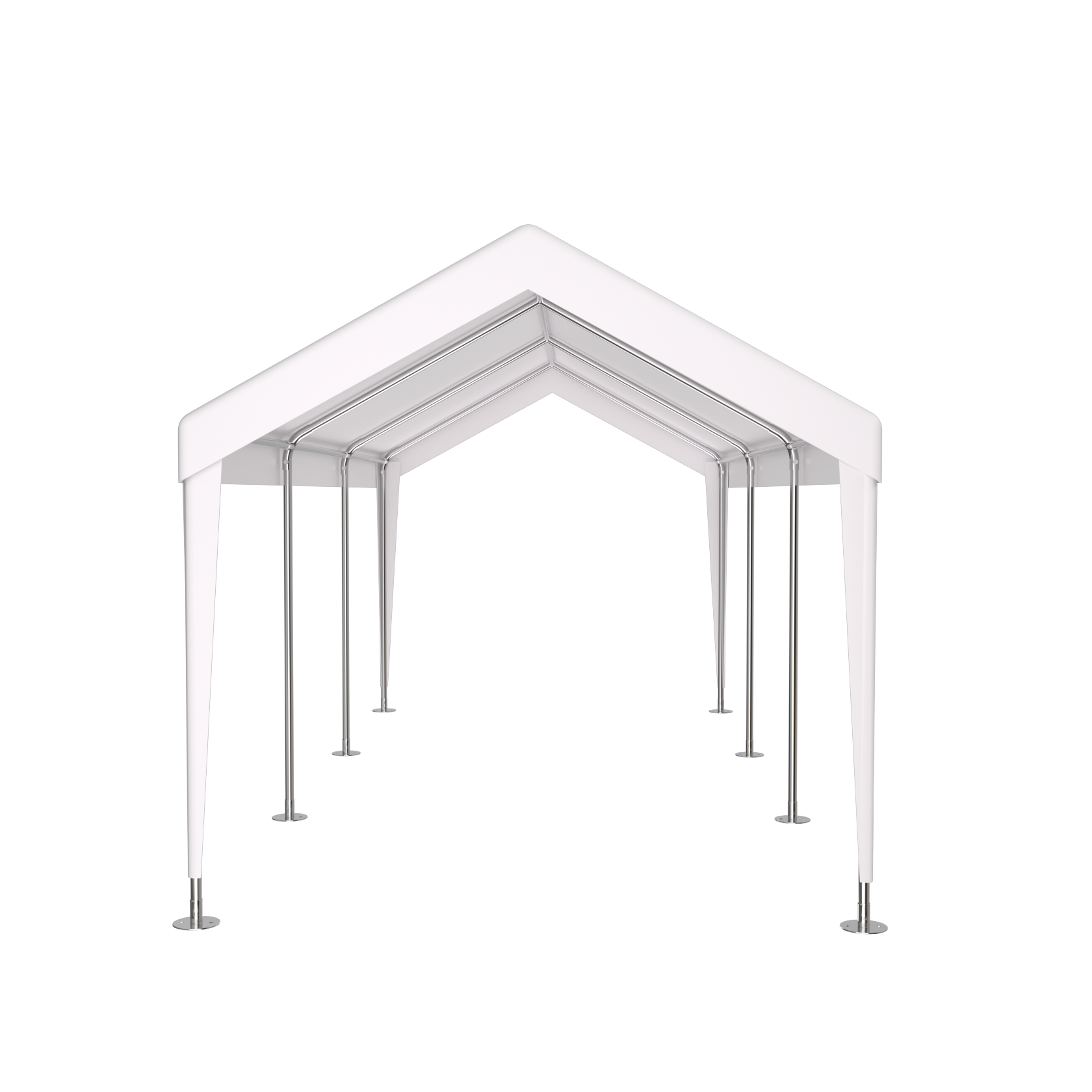 Miekor Furniture Carport 12' x 20' Portable Garage, Heavy Duty Car Port Canopy with 2 Roll-up Doors & 4 Ventilated Windows for Car, Truck, Boat, Garden Tools,white 19272