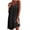 Black, variant on Lolmot Women Sexy V-Neck Solid Appliques Spathetti Strap Sleeveless Sling Skirt Beach Dress