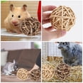 thumbnail image 4 of FRCOLOR Rabbit Chew Toys 8pcs Handmade Rabbit Bunny Straw Willow Balls for Small Animal Chewing and Play,2.56"X2.56"X2.56", 4 of 4