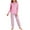 Pink, variant on SERTG Kids Heart Print Homewear Set Long Sleeve Top and Pants with Pockets Unisex Spring Fall Winter Comfortable Soft Two-Piece Outfit(Black#1,11 Years)