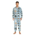 thumbnail image 3 of FORMRS Onesies Pajama for Adults Unisex Hoodie Winter Jumpsuit One Piece Sleepwear, Sizes S-2XL, Vibrant Cute Cat, 3 of 7