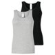thumbnail image 1 of SCHIESSER Tops para mujer, pack de 2 - 2Pack Tops de tirantes, camiseta interior, algodón elástico, liso Negro/gris M (Medium), 1 of 7