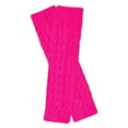 thumbnail image 4 of Ankle Socks - Retro Knitted Leg Warmers Crochet Long Boot Socks Christmas Thickened Warm Socks for Women Adult Party Dance Yoga, Socks for Women,Color: Hot Pink Size: One Size, 4 of 5