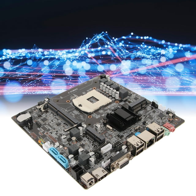 Gaming PC Motherboard, HM65 Motherboard 10 100 1000 Mbps LAN For Desktop PC