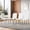 4 White&Silver Chairs, variant on ExtraLco Dining Chairs Set of 4, White Upholstered PU Chairs with Silver Legs for Dining Room