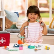 Battat Mini Medic Doctor Plastic Play Set with 10pcs and Storage Bag, Toddler and Preschool Toys