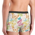 thumbnail image 3 of KLL Retro Colorful Butterfly Men's Cotton Boxer Briefs Underwear-Small, 3 of 8