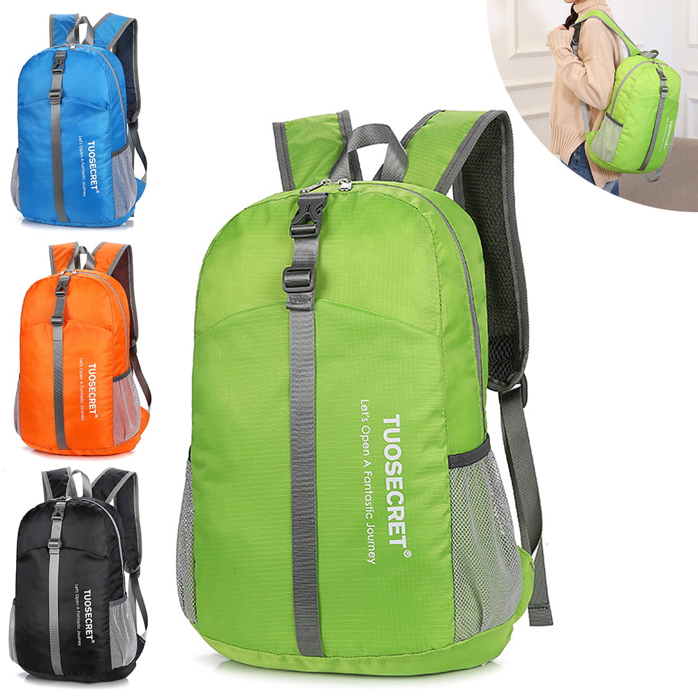 Outdoor Sports Foldable Waterproof Backpack Hiking Camping Travel Storage Bag 
