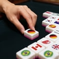 thumbnail image 6 of HEWANG Mahjong Block Set, 65 Tiles SeasideEscape Game Blocks, Seaside Escapes Game, Portable Travel Mahj- Tiles, National Flag Mahjong Tile Set, for Travel Picnic Spring Gathering, 6 of 6