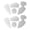 White, variant on 2Set Replacement Mouse Skates Mouse Feet Stickers for 4 Mouse Glides Pad Curved Edges