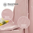 thumbnail image 3 of Deconovo Blackout Curtains Energy Saving, 2 Panels, Coral Pink, 42W x 63L Inch, Noise Reducing Thermal Insulated Wave Line Dots Room Darkening, 3 of 9