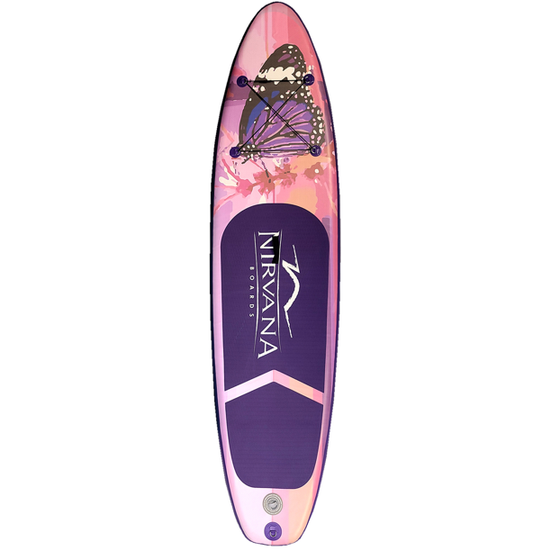 Nirvana SUP Board Inflatable Paddle Board Butterfly 10' Purple for