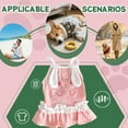 thumbnail image 3 of GASTROPOD Dog Dresses for Small Dogs Girl,Cotton Dog Costume,No Heat with Rabbit Dog Dresses,Pink,Xl, 3 of 7