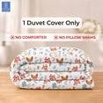 thumbnail image 2 of Kotton Culture 120"x120" 1 Pc Super King Plus/Super Oversize King Duvet Cover 100% Egyptian Cotton 600 TC Comforter Cover Zipper Closure & Corner Ties - Fits Extra Large Inserts -Rain Forest, 2 of 8