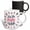 Multicolor, variant on 3drose, I Am Too Pretty to Work Text, Perfume Bottles, Lipsticks Around Art, 11oz Mug
