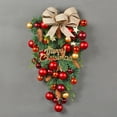 18.5in Artificial Christmas Ball Wreaths,Handmade Hanging Decorative