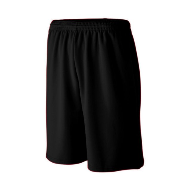 Pantalón corto atlético de malla absorbente para adultos NEGRO L Ropa deportiva Augusta 802
