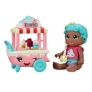 My Sweet Love 5-Inch Charm Doll with Rolling Treat Cart, Deep Tan