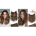 thumbnail image 1 of Invisible Wire Hair Extensions with Thinner Softer Lace Weft 12" Invisible Wire Hair Extensions, 1 of 8