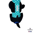 thumbnail image 4 of Barkertime Turquoise Blue Polka Dot on Blue Dog Diaper Overall, 4 of 7