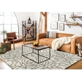 thumbnail image 3 of SAFAVIEH Casablanca Yadira Floral Shag Area Rug, Ivory/Grey, 7' x 7' Square, 3 of 9