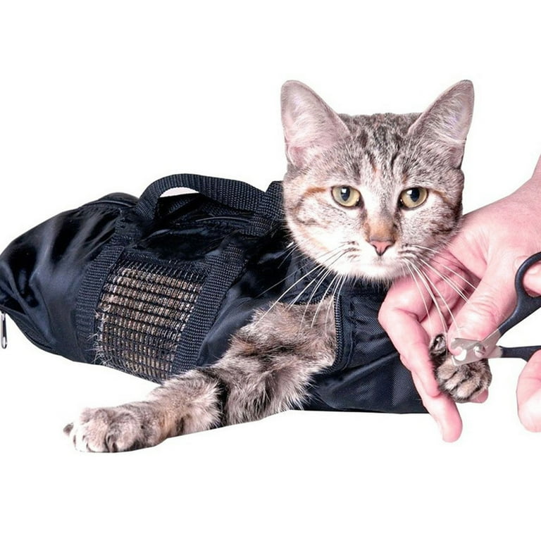 DERCLIVE Cat Grooming Bag Cat Restraint Bags Nail Clipping