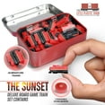thumbnail image 2 of Juego de mesa Train Set Sunset Deluxe con miniaturas rojas, 2 of 7