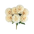 thumbnail image 3 of White Artificial Dahlia Bouquet 14 Inch Maintenance Free Faux Flowers For Home Decor Table Centerpiece, 3 of 6