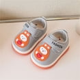 thumbnail image 2 of Uaswgudfs Baby Shoes Cute Bunny Print Boys Girls First Walkers Flat Shoes PU Leather Rubber Sole Walking Shoes, 0-15M, 2 of 5