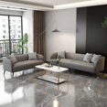 thumbnail image 3 of Luxury Modern Living Room Sofas Leather Nordic Armchair Accent Living Room Sofas Room Decor Woonkamer Banken Furniture DX50KT My Lux Decor Round, 3 of 18