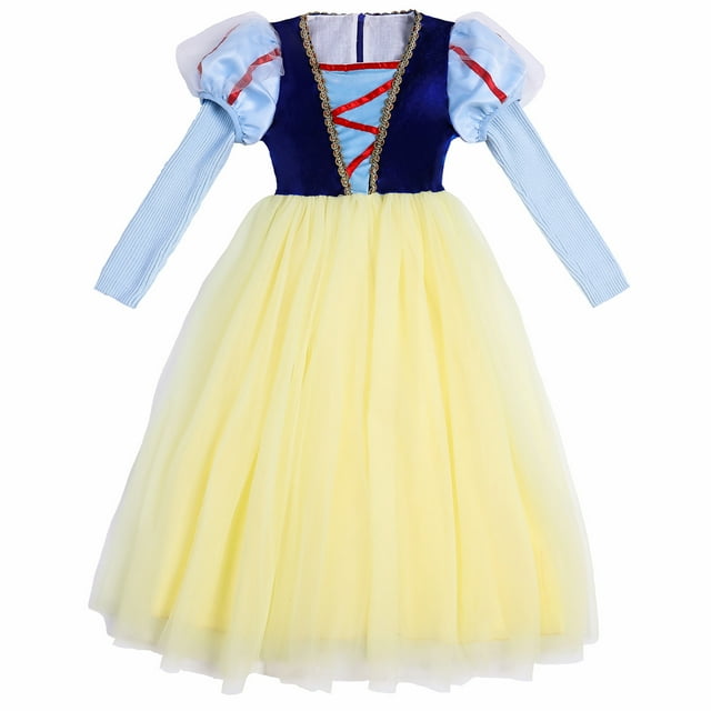 HAWEE Filles Snow White Princesse Déguisement Chic pour Cosplay Fête d'Anniversaire