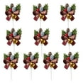 thumbnail image 6 of Oraceous 10Pcs Christmas Party Cake Toppers Festive Christmas Bell Berry Cake Decorations, 6 of 10