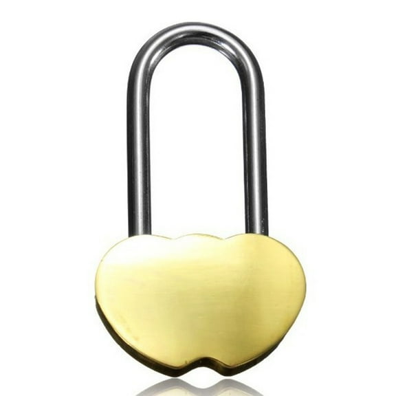 Padlock Engraved Double Heart Love Lock Valentines Anniversary Day