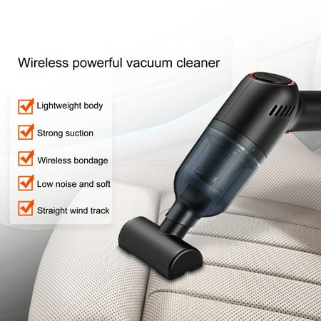 

Citystore Car Vacuum Cleaner Wireless Strong Suction ABS Low Noise One Hand Operation Dust Remover for Auto