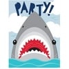 Shark Party Invitations, 8 ct