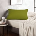 thumbnail image 6 of Lsque Olive Pattern Pillow Case – Soft & Cozy Throw Pillow Cover, Hypoallergenic Cushion Case for Sleeping Women with Envelope Closure-16"x24", 6 of 6