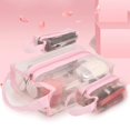 thumbnail image 2 of Bolsas de maquillaje para mujer, estuche de cosméticos de malla de Color transparente, bolsa de almacenamiento de herramientas para brochas cosméticas, bolsa organizadora de viaje, S, M, L, nuevo, 2 of 4