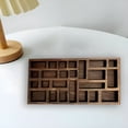 thumbnail image 4 of XIBUFE Wood Trinket Shelf for Home Decor with Multi-Compartment Wooden Shadow Box Display Shelf Organizer Storage Shadow Box for Mini Figures, 4 of 7