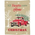 thumbnail image 3 of Vintage Red Truck Blanket All Hearts Come Home for Christmas Wordings with Pine Tree Throw Blankets Soft Warm Lightweight Cozy Gifts for Adult Women for Couch Living Room Bed Decor 60x80in, 3 of 6