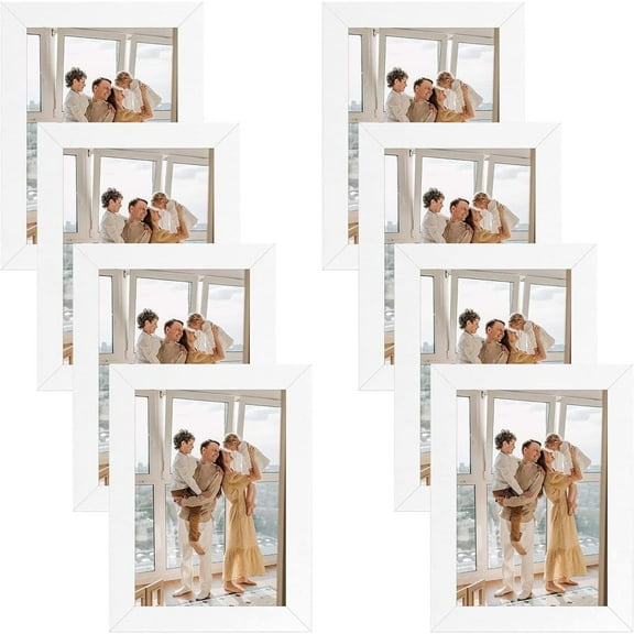 Golden State Art 8 in x 10 in White Family Picture Frames 8 Pack