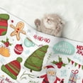thumbnail image 2 of Rocae Snowflakes Santa Claus for Pet Blanket Dog Blanket Cat Blanket Soft Sleep for Small Medium Pet-Medium, 2 of 8