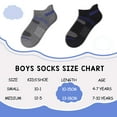 thumbnail image 2 of COOPLUS Boys&Girls Socks Low Cut Ankle Socks Comfortable Athletic Socks With Cushioned Sole 10 Pairs, 2 of 7