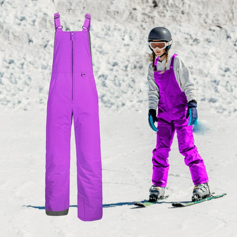 Listenwind Men Kids Winter Waterproof Snow Ski Bibs Overalls Snowboard  Overalls Dry Insulated Ski Pants for Adult Teen Boys Girls 